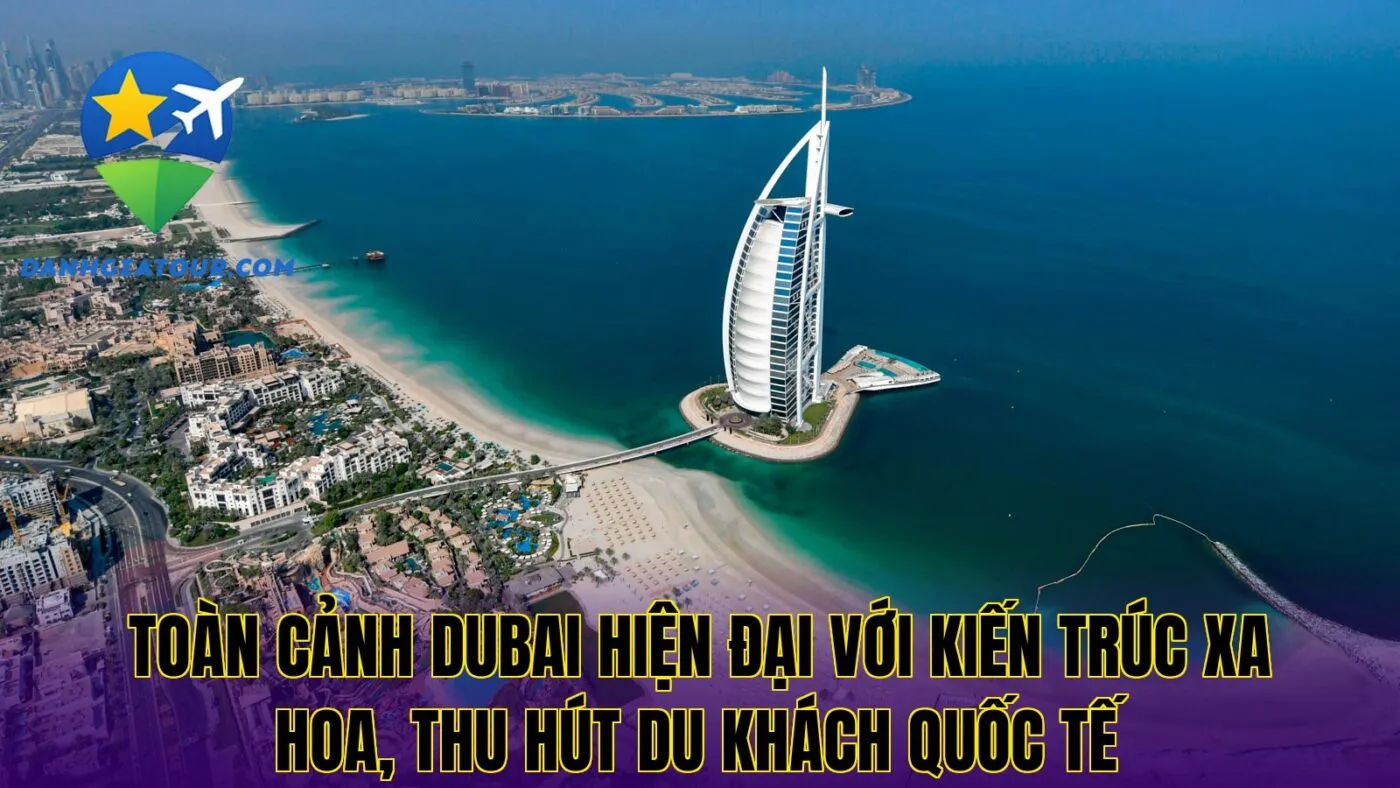 Toàn cảnh Dubai hiện đại với kiến trúc xa hoa, thu hút du khách quốc tế