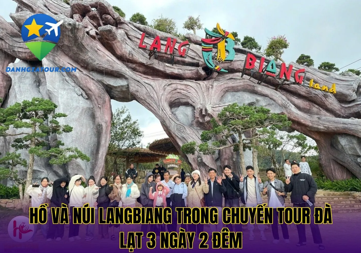 Hồ và núi Langbiang trong chuyến tour Đà Lạt 3 ngày 2 đêm